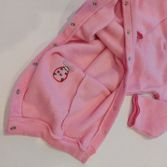 Pink Vintage Ladybug Heart Romper 18M 💓🐞 - Picture 9 of 12